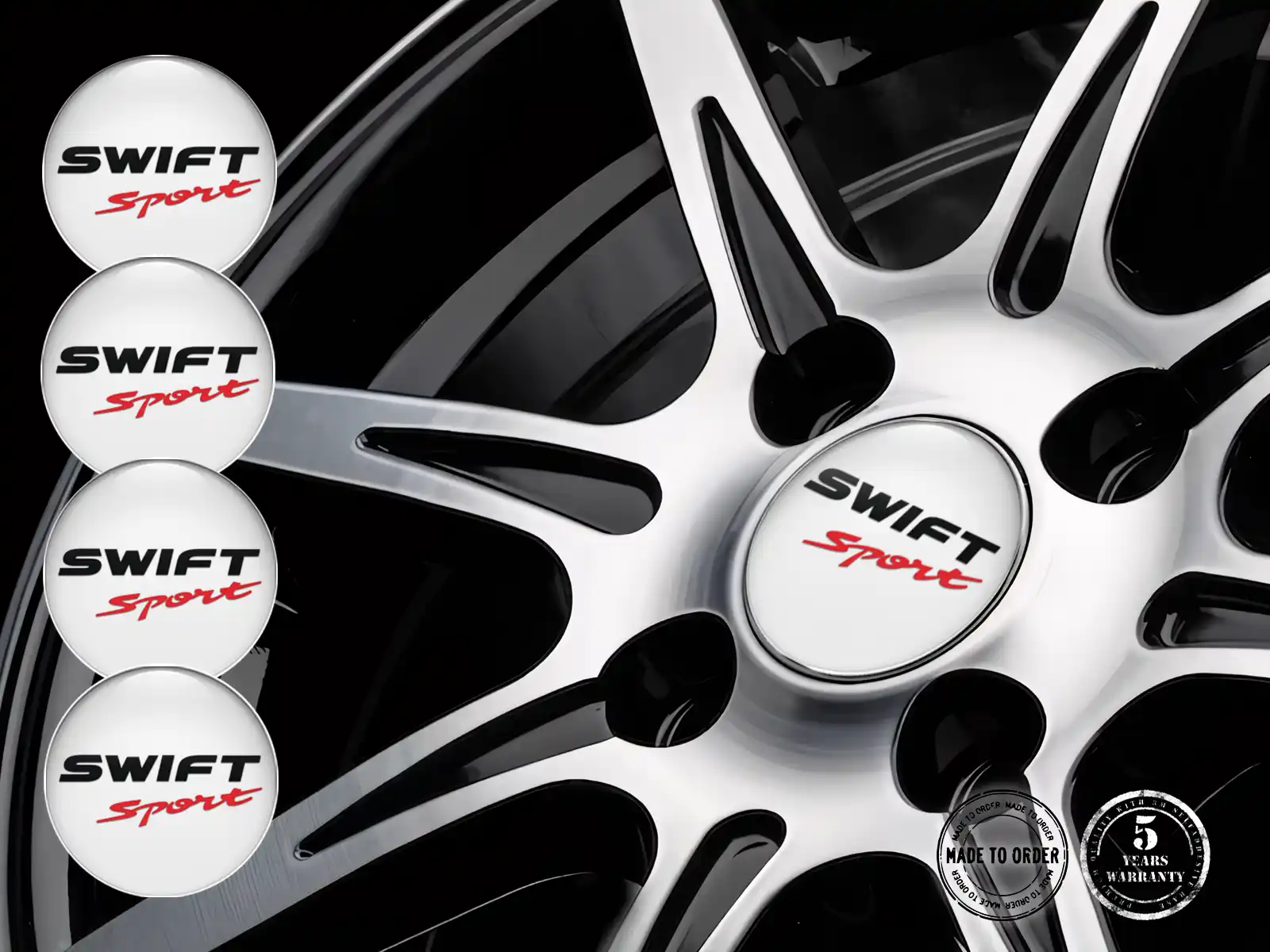 Suzuki Harz-Dome-Sticker Nabenplaketten-Stil
